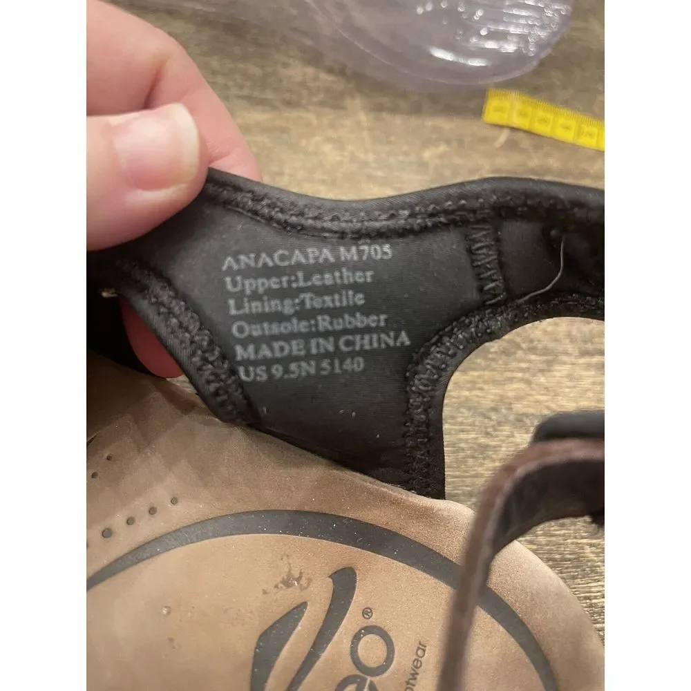 Abeo Anacopa‎ Active Sandals, #M705, Brown, Leather, Men's US Size 9.5 Gorpcore